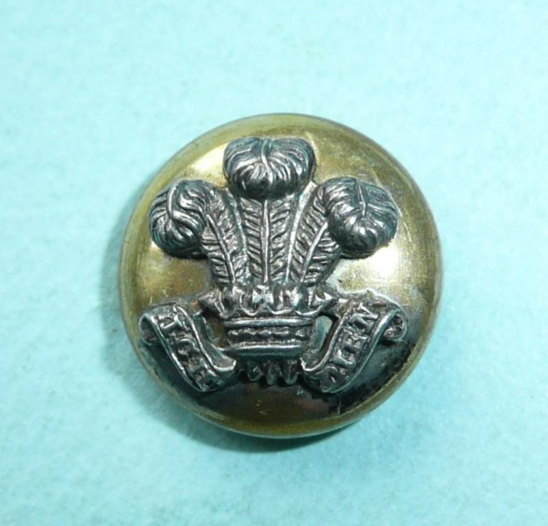 Welsh / Welch Regiment Officer's Side Cap Mounted Button