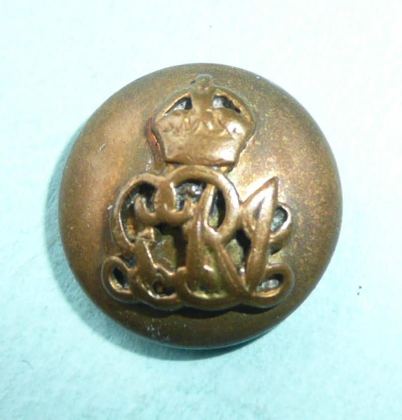 Indian Army Staff Officers Mounted Gilt Brass Small Cap Button