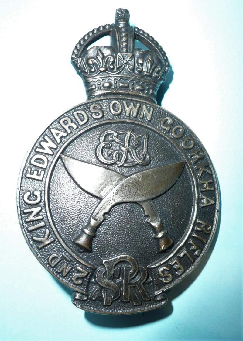 KEO 2nd Gurkha Rifles Mounted Officer's Horse Bridle Boss Badge