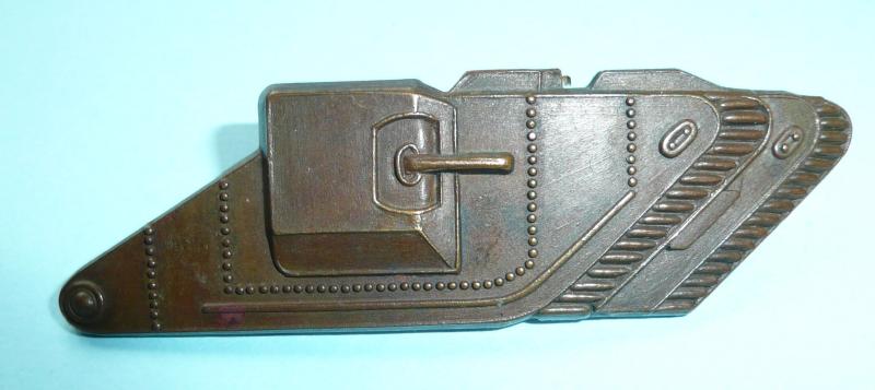 Royal Tank Corps / Regiment Bronzed Metal Arm Badge