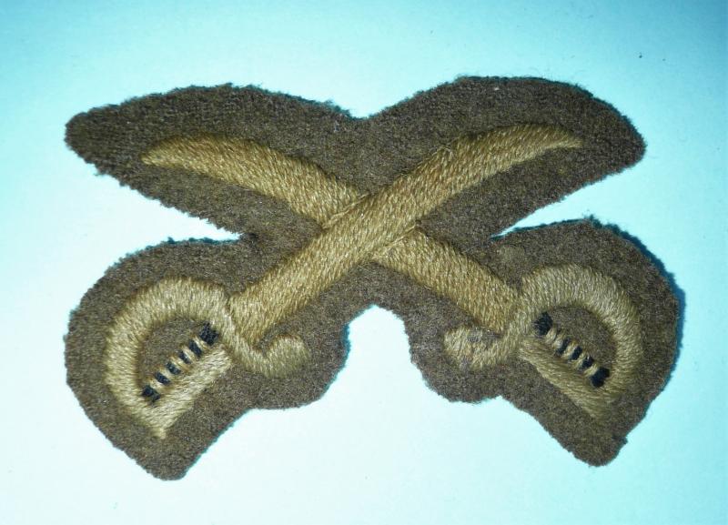 WW1 Period British Army Proficiency Badge - Crossed Swords - Qualified Swordsman