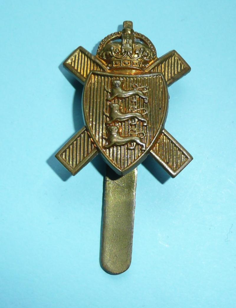 11th Battalion The Hampshire Regiment (Royal Militia Island of Jersey) Gilding Metal Cap Badge
