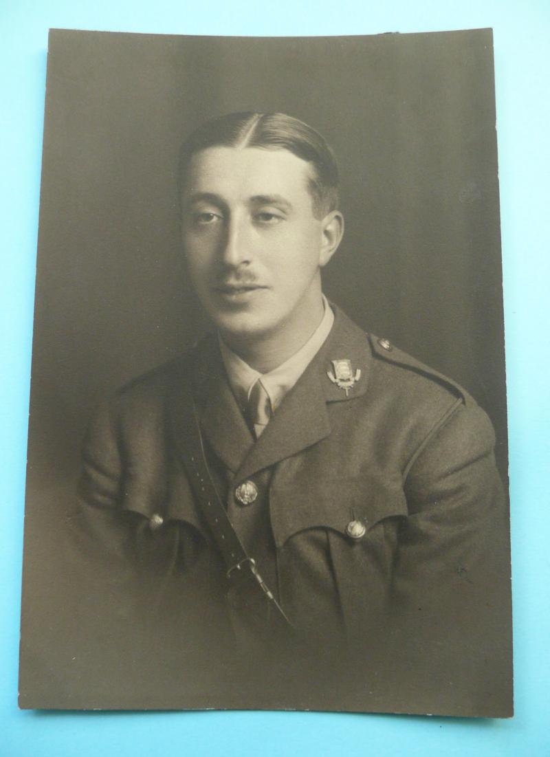 Essex Regiment (Territorial Battalion) Original Sepia Photograph Postcard