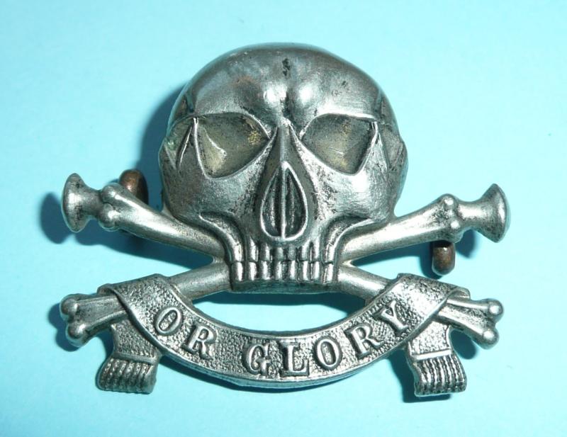 17th Lancers (Duke of Cambridge's Own) Large Pattern Other Ranks White Metal Collar Badge