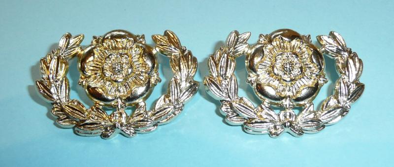 Royal Hampshire Regiment Match Pair of AA Anodised Aluminium Collar Badges