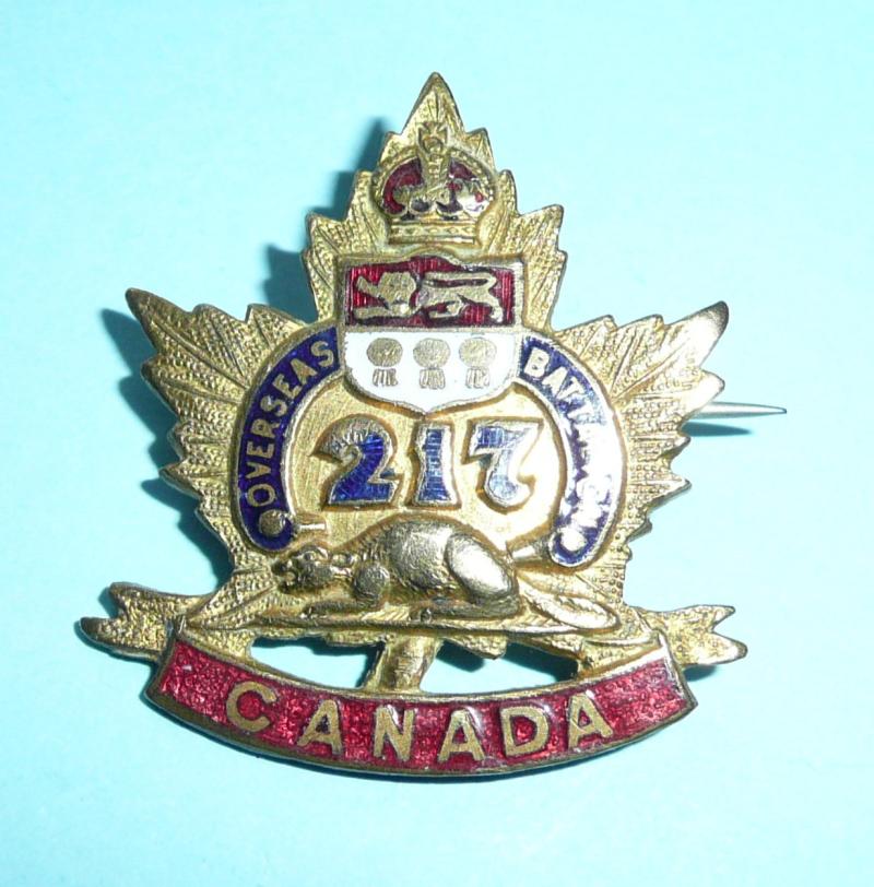 WW1 Canada - 217th Infantry Battalion (Qu'Appelle) Canadian Expeditionary Force (CEF) Sweetheart Pin Brooch