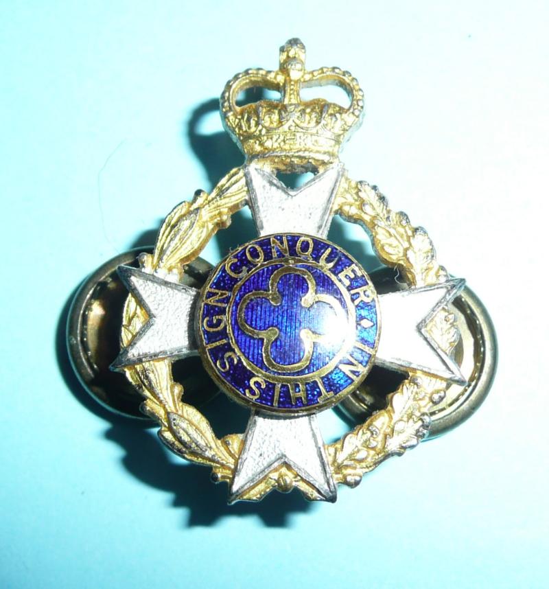 Royal Army Chaplains' Department Enamel (RAChD) QEII Issue Badge - Unusual Fittings