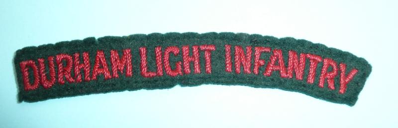 WW2 6th Battalion Durham Light Infantry (DLI) Officer's Woven Shoulder Title