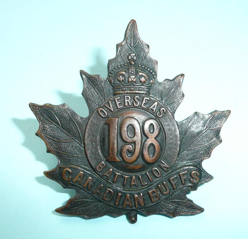 198th CEF Battalion CEF Canadian Expeditionary Force Cap Badge - Ellis