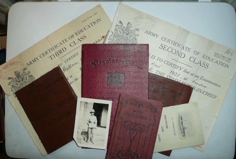 Durham Light Infantry Soldiers Paperwork and Certificate of Service