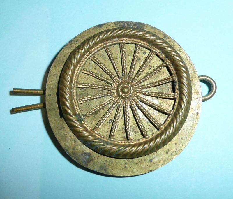 British Army Proficiency Badge - Wheel Cyclist Brass Arm Badge with Baking Badge