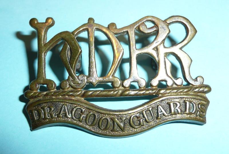 Boer War Dragoon Guards Reserve Regiment Other Ranks Gilding Metal Collar Badge