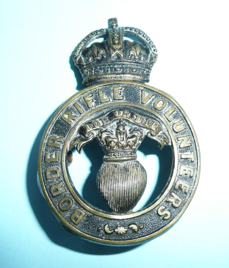 Edwardian (Scottish) Border Rifle Volunteers Other Rank's Glengarry Badge