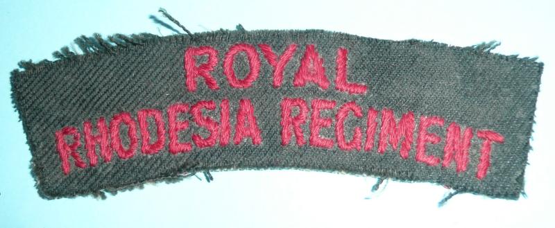 Royal / Rhodesia Regiment Embroidered Cloth Shoulder Title