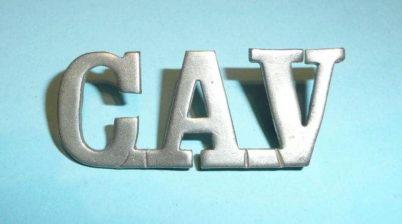 CAV - Scottish Caithness Artillery Volunteers White Metal Shoulder Title - Gaunt