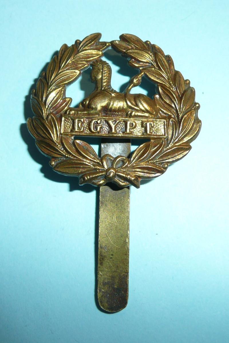 Gloucestershire Glosters Other Rank's Pagri Back Badge - Variety as worn on the 1881-1914 White Foreign Service Helmet