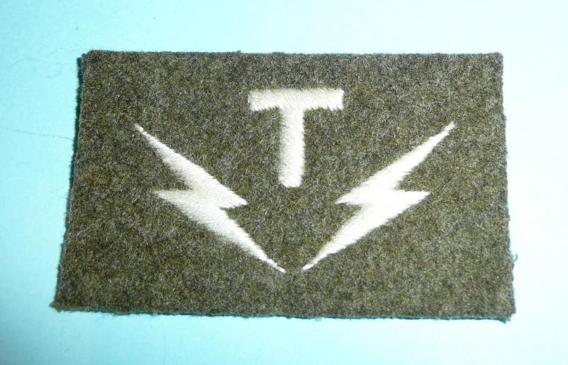 Army Telecommunications Technician REME (Royal Electrical & Mechanical Engineers) Trade Skills Proficiency Embroidered Cloth  Arm Badge