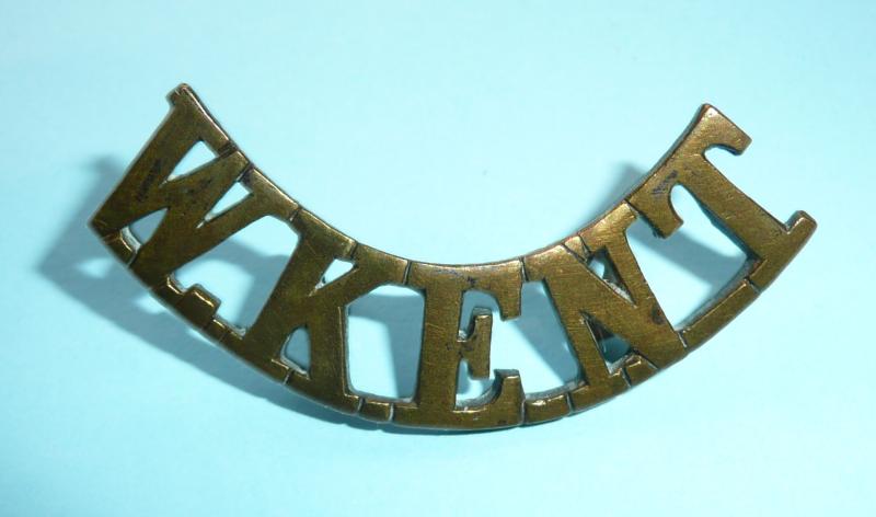 W Kent Brass Shoulder Title - West Kent Yeomanry?