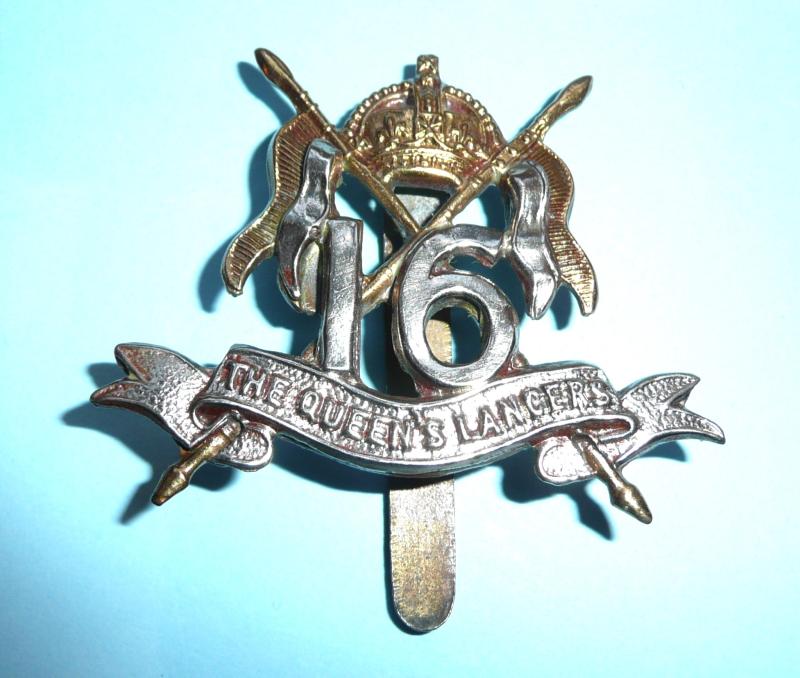 16th The Queen's Lancers Bi-Metal Cap Badge