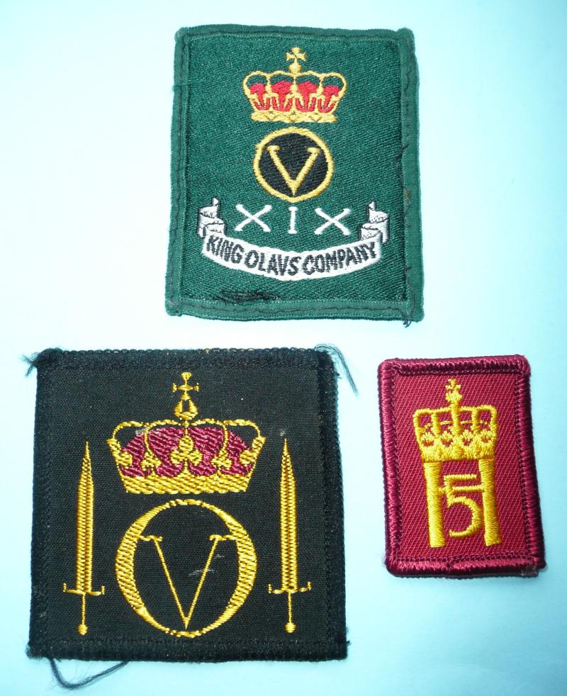 Green Howards (Alexandra Princess of Wales's Own ( Yorkshire Regiment)) - A selection of King Olav's / Harald's Company Cloth Insignia