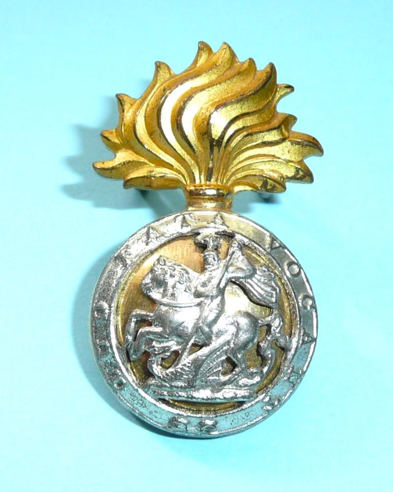 Royal Northumberland Fusiliers Officer's Gilt & Silver Plated Cap Badge