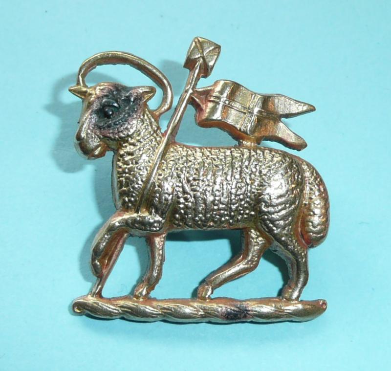 Victorian Queen's Royal Regiment (West Surrey) Officer's Gilt Collar Badge