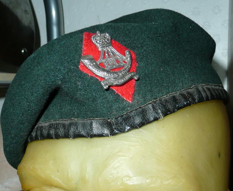 6th/8th (TAVR) Battalion Durham Light Infantry (DLI) Officer's Service Dress Beret, 1967-68 only