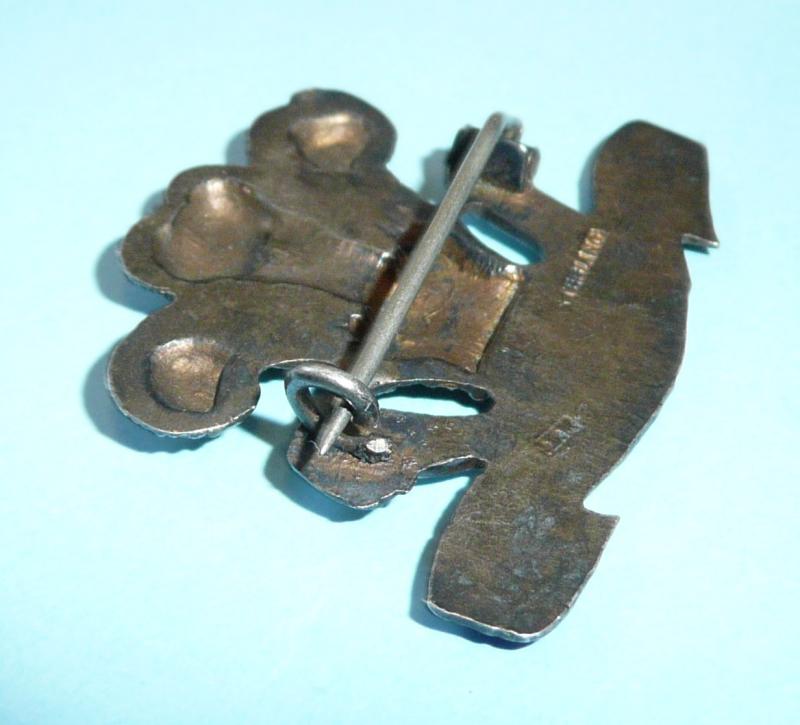 WW1 15th County of London Civil Service Rifles silver sweetheart brooch - Sterling