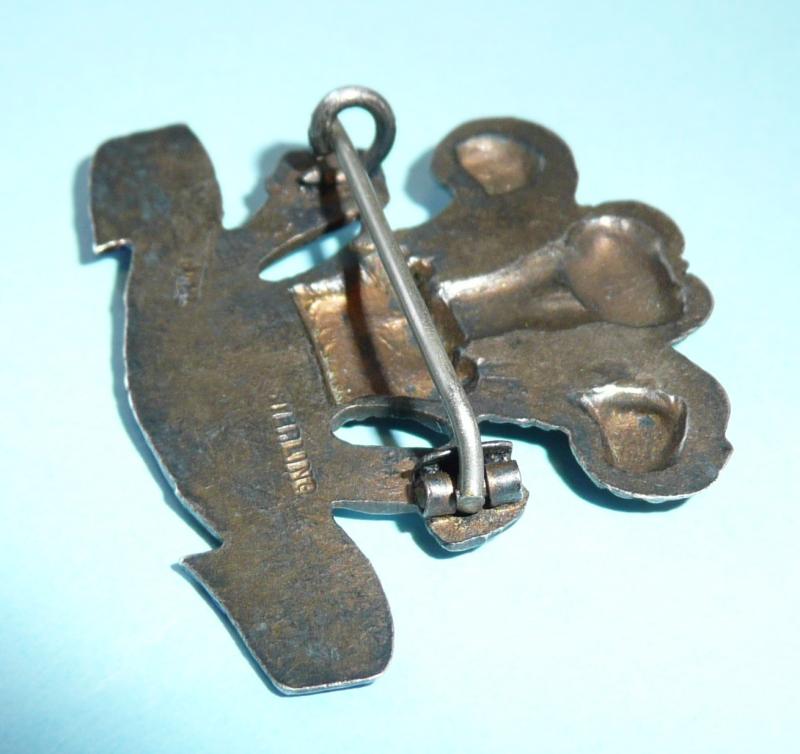 WW1 15th County of London Civil Service Rifles silver sweetheart brooch - Sterling
