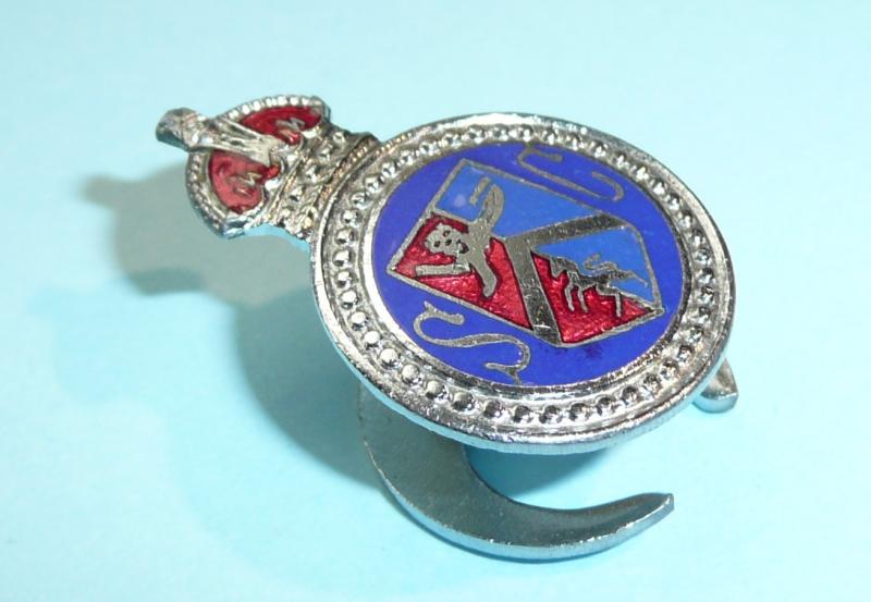 WW2 Margate (Kent) Special Constable Constabulary Police Chrome & Enamel Mufti Buttonhole Lapel Badge