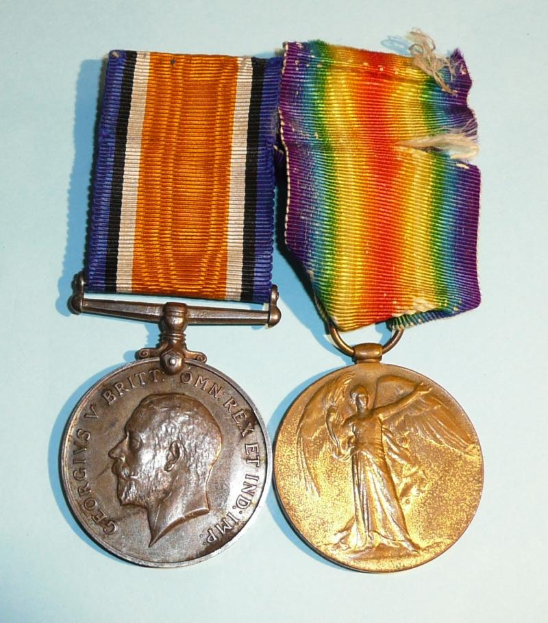 WW1 Medal Pair to Pte Ernest F. Kirby 5th (Cinque Ports) Battalion, The Royal Sussex Regiment