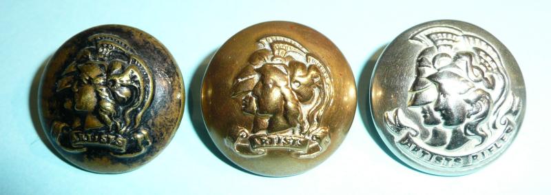 Three Patterns of Artist Rifles Large Pattern Buttons