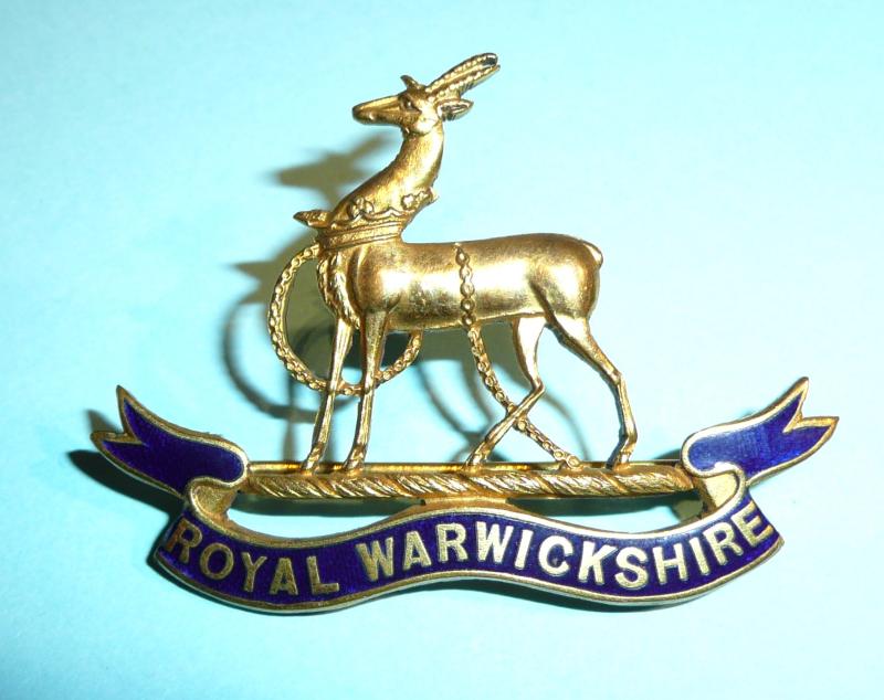Royal Warwickshire Regiment Full Size Sweetheart Brooch Pin Badge