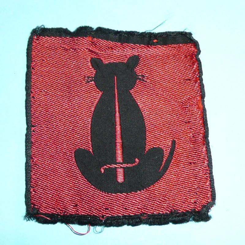 56th London Armoured Division Embroidered 2nd Pattern Silk Embroidered Cloth Formation Sign Patch Designation Badge