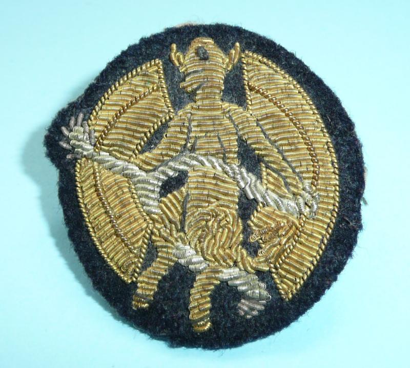 Inns of Court & City Yeomanry Officer's Bullion Tent Cap Badge