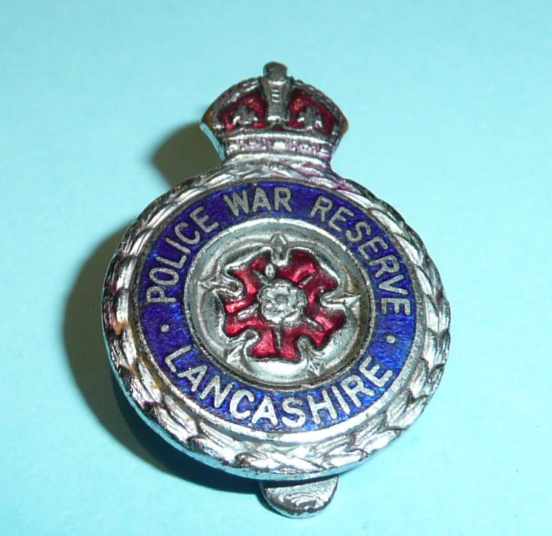 WW2 Lancashire Police War Reserve Special Constable Constabulary Police Mufti Buttonhole Lapel Badge