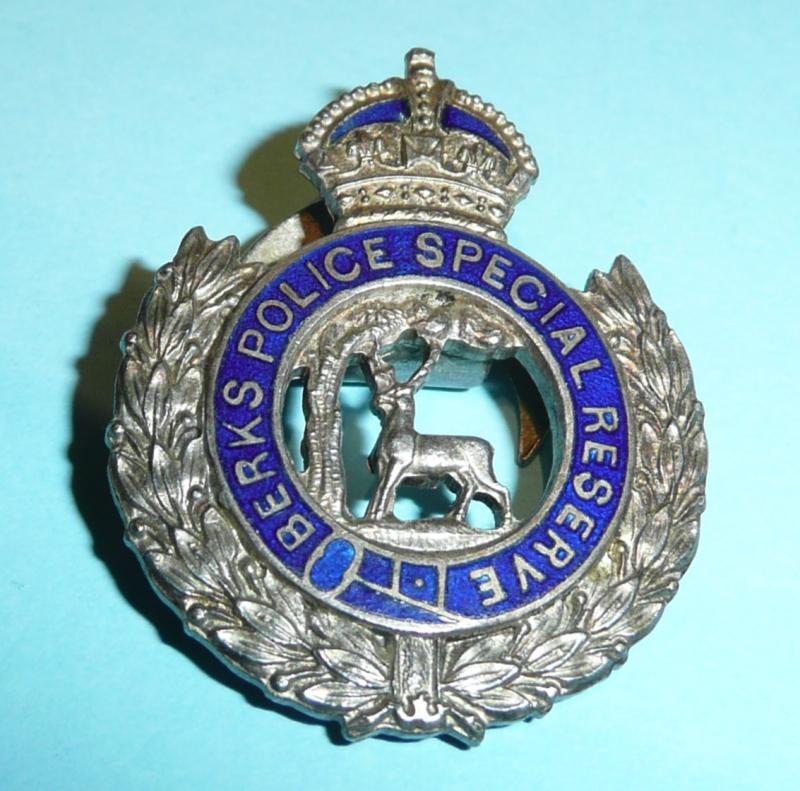 WW1 Berkshire Special Constable Constabulary Police Reserve Mufti Buttonhole Lapel Badge