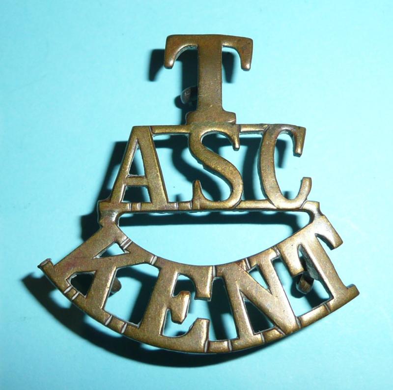 T / ASC / Kent One Piece Brass Shoulder Title
