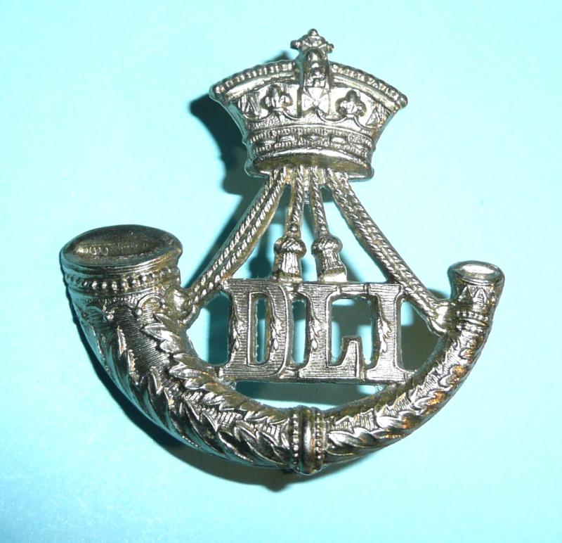 Durham Light Infantry ( DLI ) (68th & 106th LI) Victorian White Metal Other Ranks Cap Badge