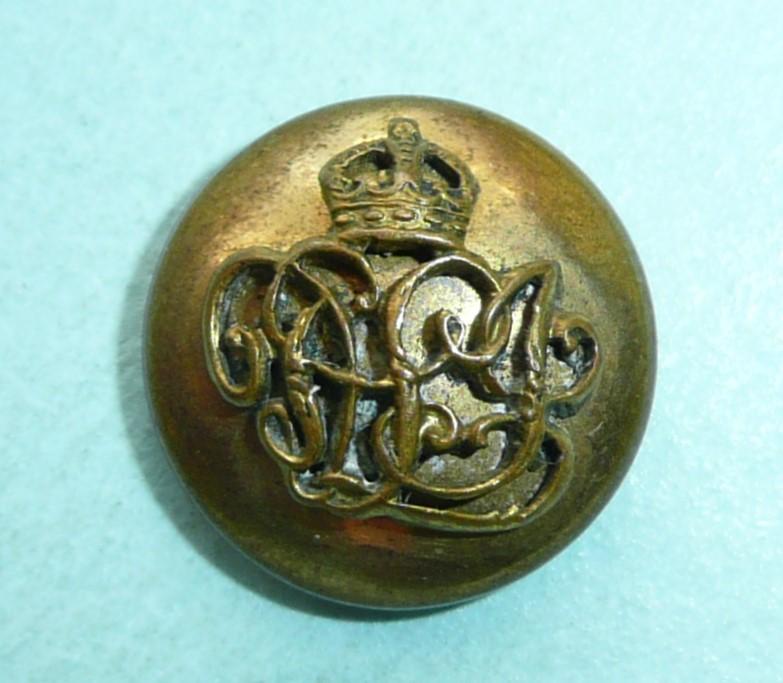 Durham Light Infantry (DLI) Officer's Gilt Mounted Cap / Mess Dress / Hunt Button, King's Crown