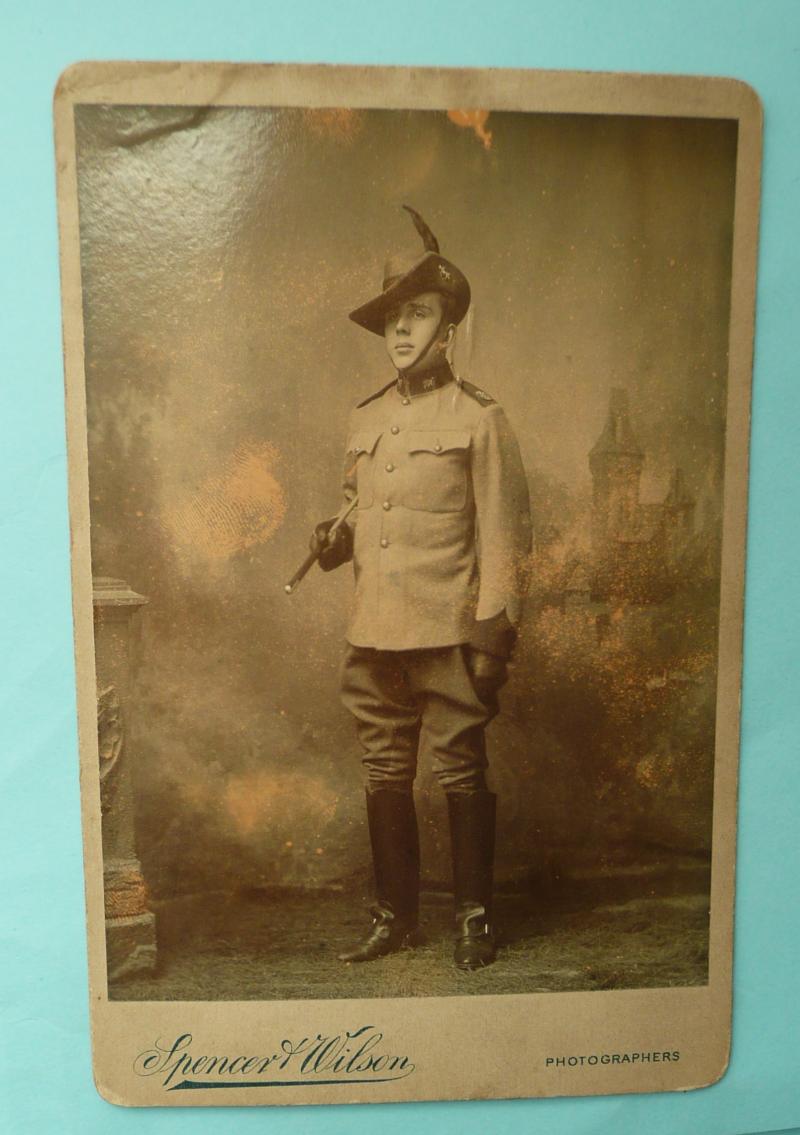 City of London Yeomanry (Rough Riders) Original Sepia Portrait Photograph in Uniform