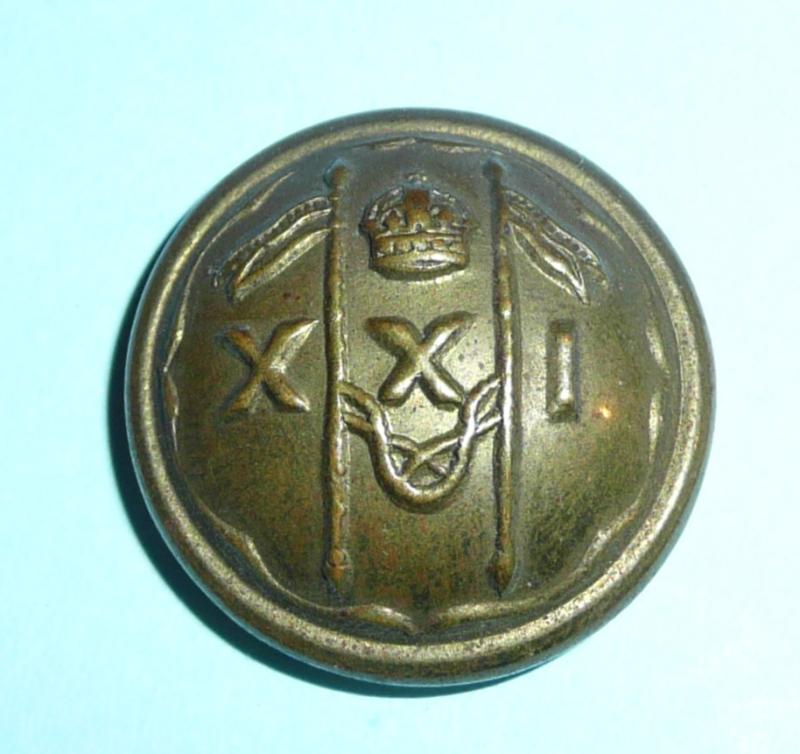 21st Lancers (Empress of India's) Other Ranks Brass Large Pattern Button