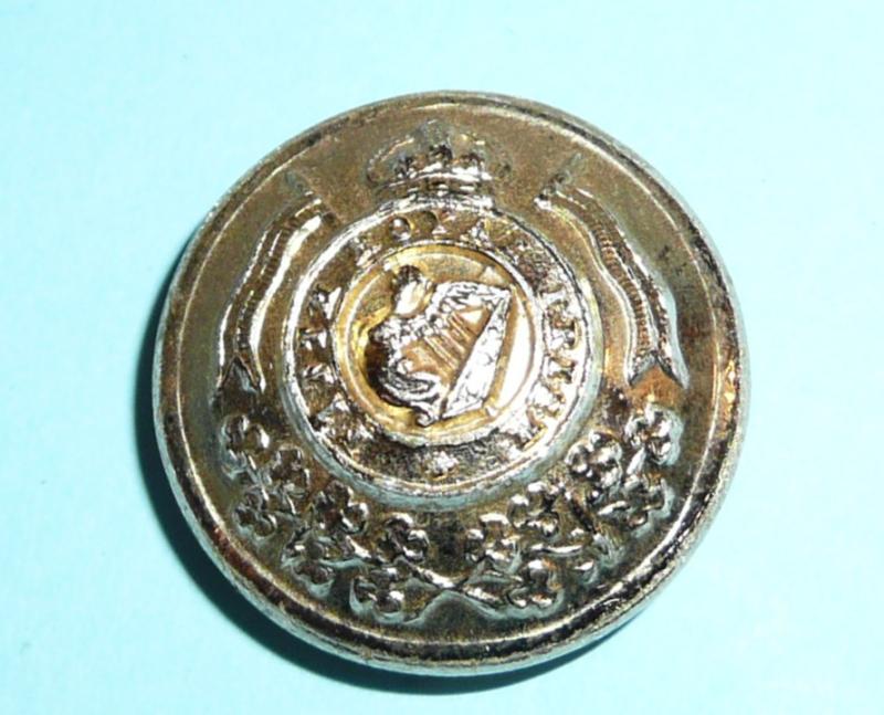 16th/5th The Queen's Royal Lancers AA Anodised Aluminium Large Pattern Button - King's Crown.