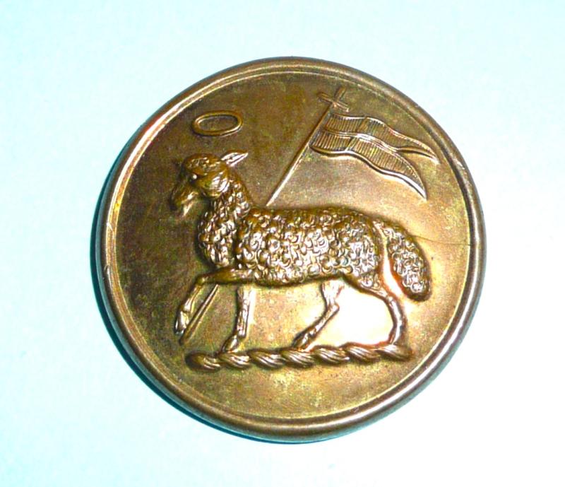The Queen's (Royal West Surrey Regiment) Gilt Brass Mess Waiter Orderlies Button