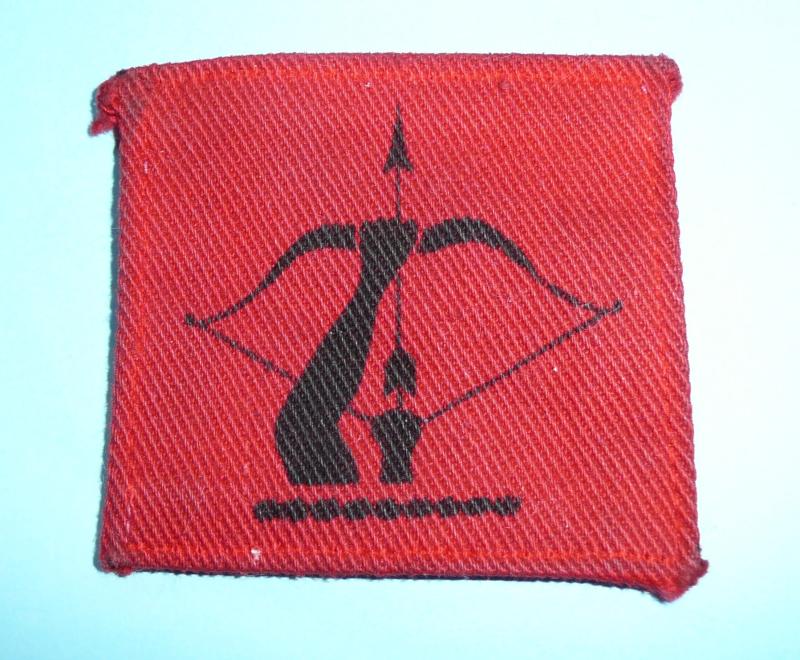 WW2 Anti-Aircraft Command - Printed Cloth Formation Designation Flash Badge