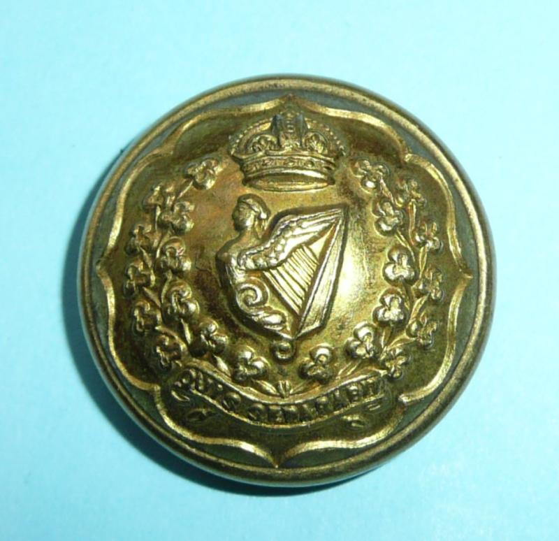 The Connaught Rangers Large Pattern Officer's Gilt Button