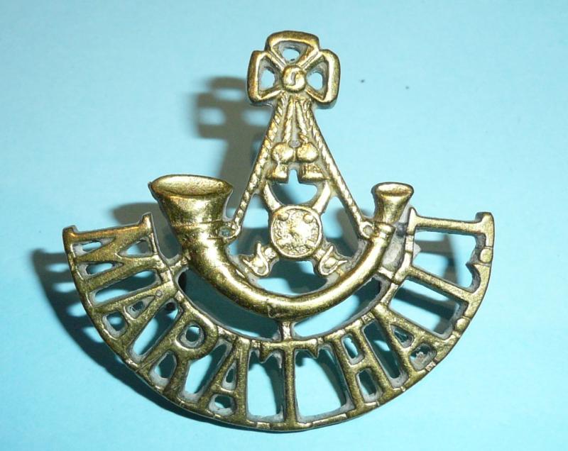 Indian Army Post Independence - Maratha Light Infantry Cast Brass Shoulder Title