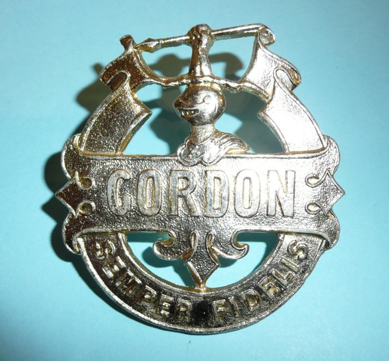 Gordon Boys Military School, Old Woking, Surrey, Gold Anodised Staybrite Cadets Cap Badge