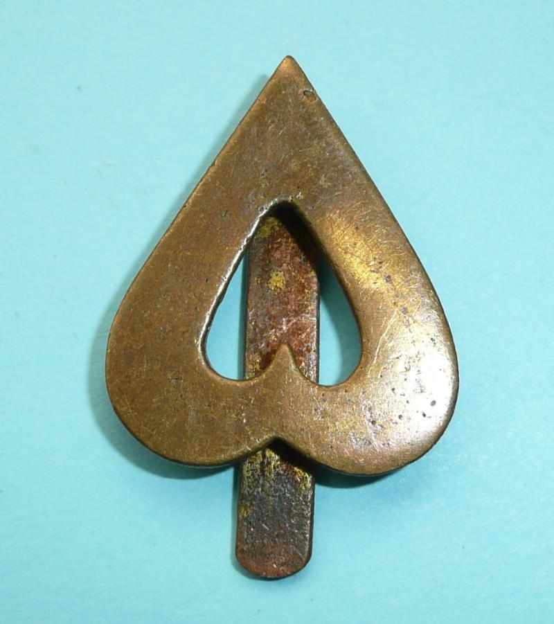 East Africa  - 5th (Uganda) Battalion King's African Rifles (KAR) Arabic Numeral Cast Brass Cap Badge