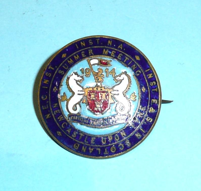 WW1 Era Institute of Naval Architects & Shipbuilders of Newcastle-upon-Tyne - Summer Meet 1914